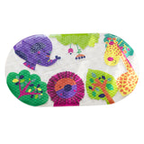 Maxbell Large Bath Mat Non-Slip 27x15 inch with Suction Cups for for Toddler Baby zoo