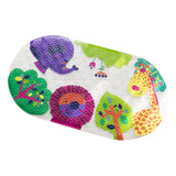 Maxbell Large Bath Mat Non-Slip 27x15 inch with Suction Cups for for Toddler Baby zoo