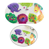 Maxbell Large Bath Mat Non-Slip 27x15 inch with Suction Cups for for Toddler Baby zoo