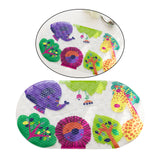 Maxbell Large Bath Mat Non-Slip 27x15 inch with Suction Cups for for Toddler Baby zoo