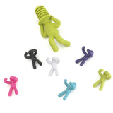 Maxbell Creative Silicone Wine Bottle Stopper Party Wine Glass Marker People