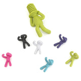 Maxbell Creative Silicone Wine Bottle Stopper Party Wine Glass Marker People