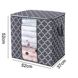 Maxbell Clothes Storage Bag Quilt Bedding Zipper Organizer Gray 52x37x52cm A