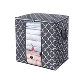 Maxbell Clothes Storage Bag Quilt Bedding Zipper Organizer Gray 52x37x52cm A