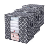 Maxbell Clothes Storage Bag Quilt Bedding Zipper Organizer Gray 52x37x52cm A