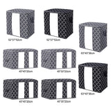 Maxbell Clothes Storage Bag Quilt Bedding Zipper Organizer Gray 52x37x52cm A