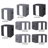 Maxbell Clothes Storage Bag Quilt Bedding Zipper Organizer Gray 52x37x52cm A