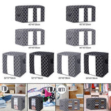 Maxbell Clothes Storage Bag Quilt Bedding Zipper Organizer Gray 52x37x52cm A
