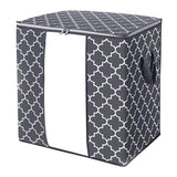Maxbell Clothes Storage Bag Quilt Bedding Zipper Organizer Gray 52x37x52cm A