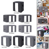 Maxbell Clothes Storage Bag Quilt Bedding Zipper Organizer Gray 52x37x52cm A