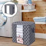 Maxbell Clothes Storage Bag Quilt Bedding Zipper Organizer Gray 52x37x52cm A