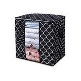 Maxbell Clothes Storage Bag Quilt Bedding Zipper Organizer Black 52x37x52cm A