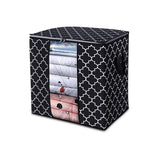 Maxbell Clothes Storage Bag Quilt Bedding Zipper Organizer Black 63x45x36cm A