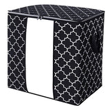 Maxbell Clothes Storage Bag Quilt Bedding Zipper Organizer Black 63x45x36cm A