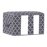 Maxbell Clothes Storage Bag Quilt Bedding Zipper Organizer Grey 45x30x20cm B