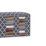 Maxbell Clothes Storage Bag Quilt Bedding Zipper Organizer Grey 45x45x20cm B