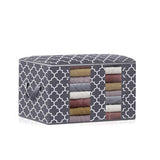 Maxbell Clothes Storage Bag Quilt Bedding Zipper Organizer Grey 45x45x20cm B