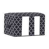 Maxbell Clothes Storage Bag Quilt Bedding Zipper Organizer Black 45x30x20cm B