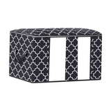 Maxbell Clothes Storage Bag Quilt Bedding Zipper Organizer Black 45x30x20cm B