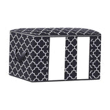 Maxbell Clothes Storage Bag Quilt Bedding Zipper Organizer Black 45x30x20cm B