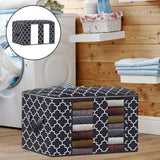 Maxbell Clothes Storage Bag Quilt Bedding Zipper Organizer Black 45x30x20cm B