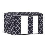 Maxbell Clothes Storage Bag Quilt Bedding Zipper Organizer Black 45x45x20cm B