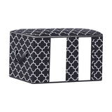 Maxbell Clothes Storage Bag Quilt Bedding Zipper Organizer Black 45x45x20cm B