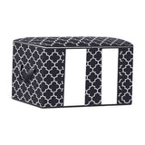 Maxbell Clothes Storage Bag Quilt Bedding Zipper Organizer Black 45x45x20cm B