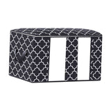 Maxbell Clothes Storage Bag Quilt Bedding Zipper Organizer Black 45x45x20cm B