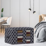 Maxbell Clothes Storage Bag Quilt Bedding Zipper Organizer Black 45x45x20cm B