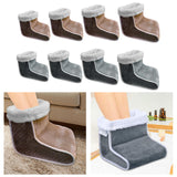 Maxbell Electric Heated Foot Warmer Adjustable Temperatures Washable Plug Type Brown