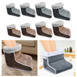 Maxbell Electric Heated Foot Warmer Adjustable Temperatures Washable Plug Type Brown