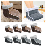 Maxbell Electric Heated Foot Warmer Adjustable Temperatures Washable Plug Type Brown