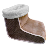 Maxbell Electric Heated Foot Warmer Winter Relaxing Boot Warmer Home Office Brown