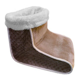 Maxbell Electric Heated Foot Warmer Winter Relaxing Boot Warmer Home Office Brown
