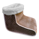 Maxbell Electric Heated Foot Warmer Winter Relaxing Boot Warmer Home Office Brown