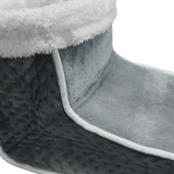 Maxbell Electric Heated Foot Warmer Soft Fast Heating Massager Shoe Boot Women Gray