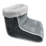 Maxbell Electric Heated Foot Warmer Soft Fast Heating Massager Shoe Boot Women Gray