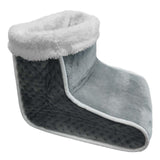 Maxbell Electric Heated Foot Warmer Soft Fast Heating Massager Shoe Boot Women Gray