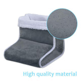 Maxbell Electric Heated Foot Warmer Soft Fast Heating Massager Shoe Boot Women Gray