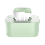 Maxbell Wipe Warmer Dispenser Fast Charging Large Capacity LED Display for Baby Green