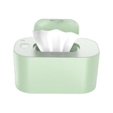 Maxbell Wipe Warmer Dispenser Fast Charging Large Capacity LED Display for Baby Green