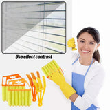 Maxbell Blinds Duster 7 Finger Blinds Cleaning Brush for Window Air Conditioners