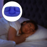 Maxbell All-Round Sleep Pillow 3D Memory Foam Neck Support Pillow Blue