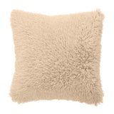 Maxbell Cushion Cover Shaggy Fluffy Cover Fur Plush Pillowcase Pillow Cover Beige 45x45cm