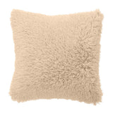 Maxbell Cushion Cover Shaggy Fluffy Cover Fur Plush Pillowcase Pillow Cover Beige 45x45cm