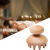 Maxbell Wood Massager for Maderotherapy Anti-Cellulite Muscle Release Small Mushroom