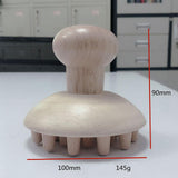 Maxbell Wood Massager for Maderotherapy Anti-Cellulite Muscle Release Large Mushroom