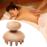 Maxbell Wood Massager for Maderotherapy Anti-Cellulite Muscle Release Large Mushroom