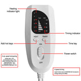 Maxbell Soft Electric Heating Pad 4 Timer Settings Large Pad for Relax Silver Grey